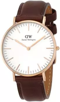 Daniel Wellington Watch Classic 36mm 0511DW Leather Band Wristwatch [Item]