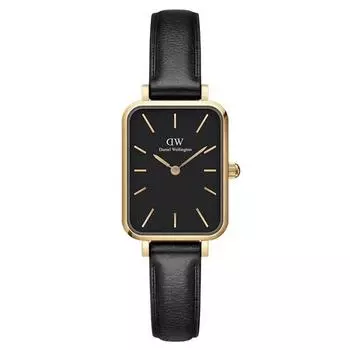 Daniel Wellington Женские кожаные часы QUADRO PRESSED SHEFFIELD 20 x 26 мм