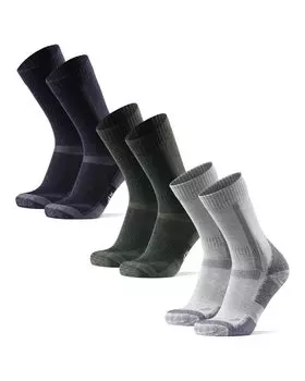 Danish Endurance Hiking Set Navy 1 Forest 1 Light Sizes Socks, 3-Pair (1 Blue, Green, Gray, 25.0-28.0 cm)