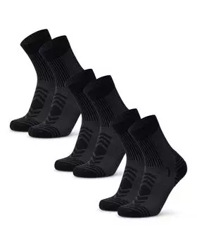 DANISH ENDURANCE Merino Wool Light Crew Socks and Sizes [Antibacterial, Breathable, Anti-Blister, Summer, Outdoor, Mountaineering, Hiking, Trekking,