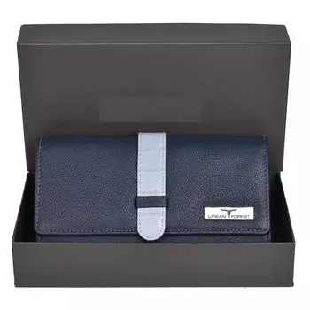 Дэнни темно-синий кожаный кошелек для женщин