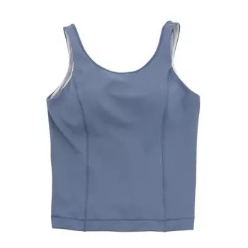 Danskin Stretch AnyMotion Tank Moderate Cloud Blue Women s Top, Thickness, Yoga/Gym, DC123103,