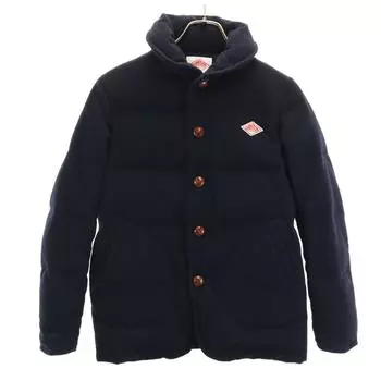 Danton BEAMS на заказ Шерстяная куртка-пуховик Mossa 34 Темно-синий x BEAMS Женская Б/У