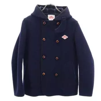 Danton made in Japan Double button coat 36 Navy blue With hood Women Used