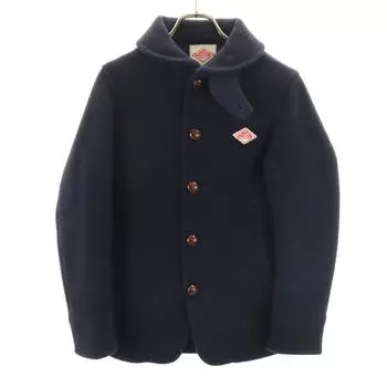 Danton made in Japan Wool mossa shawl collar Jacket 34 Navy Women Used