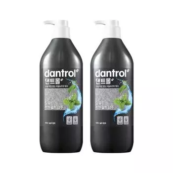 Dantrol Deep Clean Peppermint Salt Shampoo 820 мл x 2 шт., большая емкость для жирной кожи головы, 2 шт.