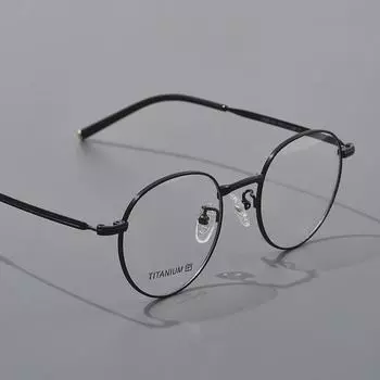 Danyang JANE-MC ретро маленькая круглая титановая оправа для очков для близорукости для женщин