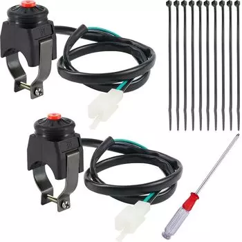 DAOKAI Велосипедный выключатель аварийной остановки Универсальный выключатель аварийной остановки Кнопка сигнала Стоп 22 мм 7/8 дюйма Руль