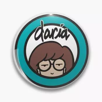 Дарья, мягкая пуговица, булавка с лацканами, милый креативный воротник шляпы, модная одежда, ювелирные изделия, забавная декоративная брошь для любителей мультфильмов, значок, подарок