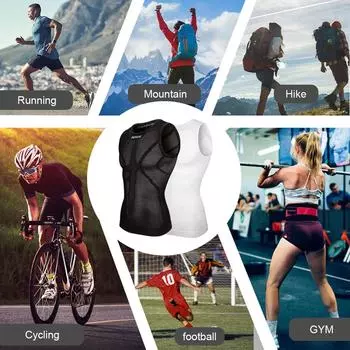 DAREVIE Cycling First Layer Man Compression Seamless Women Bicycle Cycling Inner Sports First Layer Undershirt Bike Base Layer L-XL чёрный