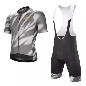 Darevie Летний комплект велосипедной майки с коротким рукавом с 4D и мужскими вставками для шоссейных велосипедов, влагоотводящий, быстросохнущий, дышащий, эластичный, (DVJ221) серый