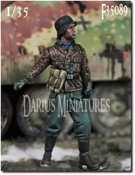 Darius Miniature Немецкий солдат Ваффен СС времен Второй мировой войны с набором из смолы StG44 DMF35089 1/35 (человек)