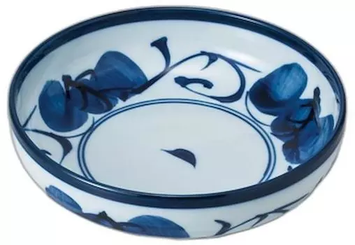 Dark ivy shallow bowl x x Noodle dish Setomonohonpo 6.8 [20.5 20.5 6cm]