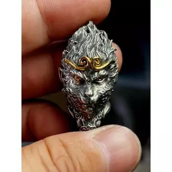 Dark Mythology Wukong Оригинальный серебряный кулон 925 пробы с изображением Сунь Укуна