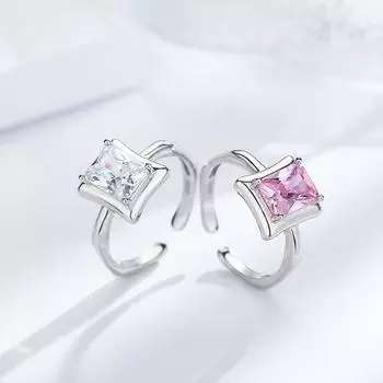 Кольцо Dark Series Fantasy Super Flash Fire Color из стерлингового серебра S925 с бамбуком, женское, крутое, в стиле хип-хоп, открытое кольцо opening adjustable