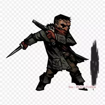 Darkest Dungeon Highwayman Darkest Dungeon Dungeon Cra Утюг на теплопередаче Печать Виниловые нашивки Наклейка для одежды DIY Аппликации Моющиеся нашивки