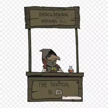 Darkest Dungeon Plague Doctor Утюг на термопереносной печати виниловые нашивки-наклейки для одежды DIY аппликации моющиеся нашивки