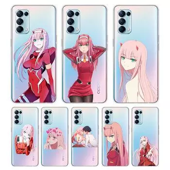 Darling In The France For OPPO Reno7 SE 6 5 Z F 4G 5G Find X2 X3 Neo Lite Pro Plus Transparent Soft Phone Case Coque OPPO Reno5 F 4G