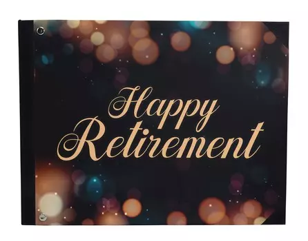 Darling Souvenir Black Blur Light Printed Hardbound Cover Personalized Guestbook For Retirement Party Guest Sign In-9 x 12 9 x 12 Inches фиолетовый