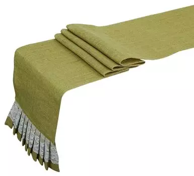 Darling Souvenir Деревенская мешковина Кружева Hessian Настольная дорожка Натуральный джут 12 x 108 дюймов Свадебная вечеринка 1 Piece