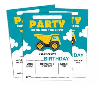 Darling Souvenir Green Birthday Invitation Card 28 шт. Заполните или напишите пустые приглашения для печати Принадлежности для вечеринок 5x7 5 x 7 Inches тил зеленый