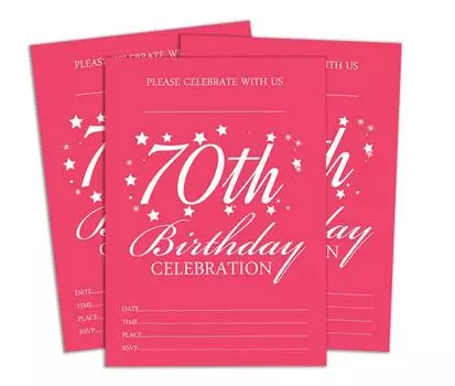 Darling Souvenir Pink Birthday Invitation Card 28 шт. Заполните или напишите пустые приглашения для печати Принадлежности для вечеринок 5x7 5 x 7 Inches розовый