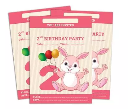 Darling Souvenir Pink Birthday Invitation Card Printable Elegant Fill or Write In Blank Party приглашает 28 шт. 5x7 5 x 7 Inches бледно-розовый