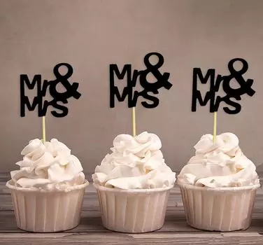 Darling Souvenir Wedding Cupcake Toppers Party Dessert Decorations - Pack Of Pack Of 20 зелёный