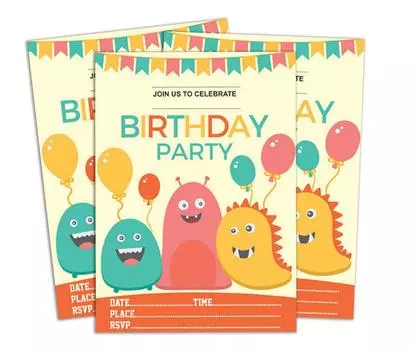 Darling Souvenir Желтый пригласительный билет на день рождения для печати Заполните или напишите пустые приглашения Праздничные атрибуты Упаковка из 28 5 x 7 5 x 7 Inches светло-желтого