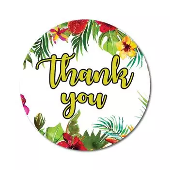 Дарлинг Сувенир Бордюр Круглые Классические Наклейки Спасибо 45 Шт. Не Индивидуальные-1.6 1.6 Inches Diameter разноцветный