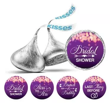 Дарлинг сувенир шоколадные конфеты этикетки тематические круглые наклейки для девичника 190 шт 0.75 Inches Diameter розовый