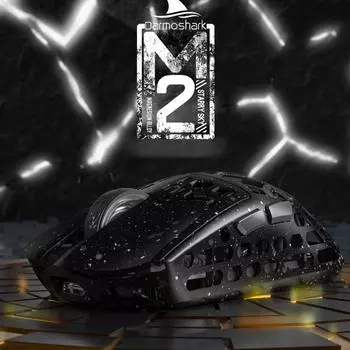 Darmoshark M2 Беспроводная мышь BT5.0 2.4G 1KHz Приемник Проводная TriMode Перезаряжаемая игровая мышь чёрный