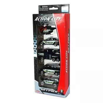 Daron Police Department Vehicle Gift Pack, 5-Piece