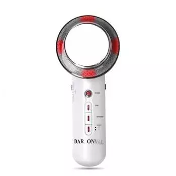 Дарсонваль 3в1 ультразвуковая кавитация EMS RF машина массажер для похудения тела фотон антицеллюлитный радиочастотный косметический аппарат EU Plug белый