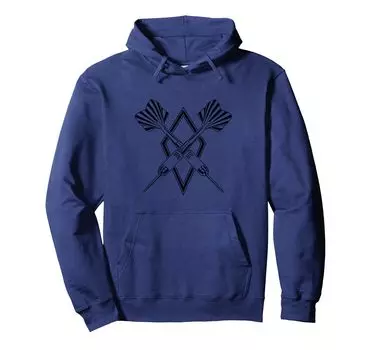 dart arrow crossing hoodie синий
