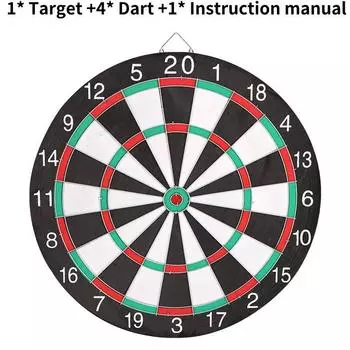Dart Set Board Double Sided Dartboard Game Family Leisure Sport Outdoor Toys 28cm/11.02in