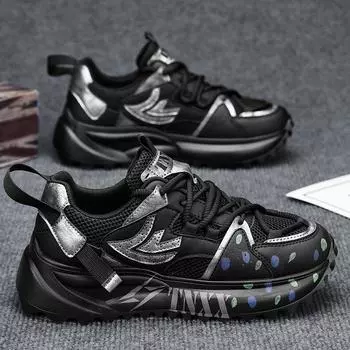 Darth Vader men s shoes summer breathable mesh Forrest Gump sports dad shoes men s thick-soled non-slip construction site work safety shoes 39