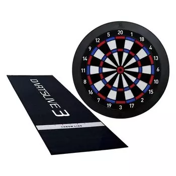 DARTSLIVE Home DARTSLIVE3 Коврик для броска с огнестойкой этикеткой Набор для дартса Мягкий набор для дартса Дартс Коврик для предотвращения стихийных бедствий Домашний набор для дартса чёрный