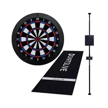 DARTSLIVE Home DARTSLIVE Pole Stand DARTSLIVE Home Slow Mat Dart Set Soft Dart Board Set Dart Stand Disaster Prevention Slow Mat Home Dart Set [Set чёрный