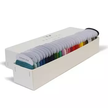 Daruma Sashiko Thread Goth Cotton Card Type x 29 цветов 1 цветная подарочная коробка включена в набор для ручного шитья и вышивки Sashiko стоимость 100% (30м) &