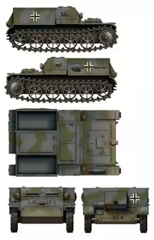 Das Werk German Army Armored Ammunition Tractor Plastic Model USCDW35016 1/35 VK3.02