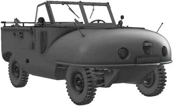 Das Werk Немецкая армия Trippel SG плавающая машина Пластиковая модель USCDW35012 1/35 6/38