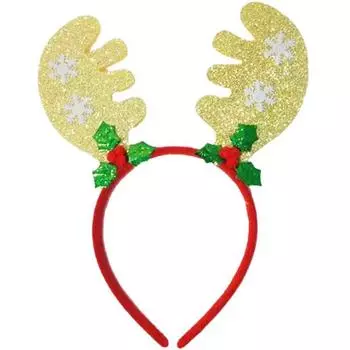 Dasababa рождественская вечеринка украшение ободок золотой рог