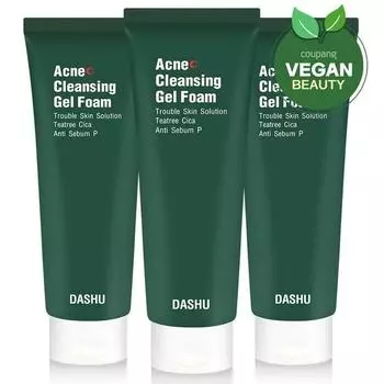 Dash Akne Tea Tree Trouble Acne Lightly Acid Family Foam Cleansing Gel, 3, 120мл Известная корейская косметика, популярные продукты