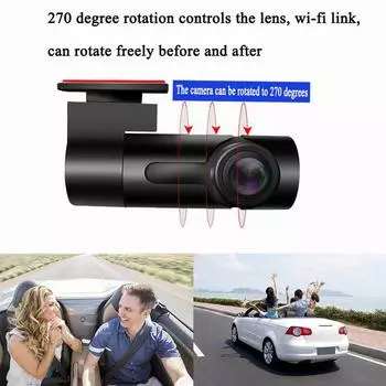 Dash Cam Mini 5 UHD DVR Android Автомобильная скрытая камера 4K Встроенная парковка 24H Wifi 1920*1080P GPS Drive Автомобильный видеорегистратор Мини чёрный