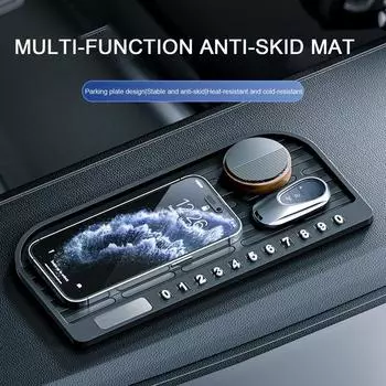 Dashboard Mat Non Slip Car Dashboard Pad Multi-functional High Temperature Resistant Mat Non-Slip With Temporary Parking Number United States