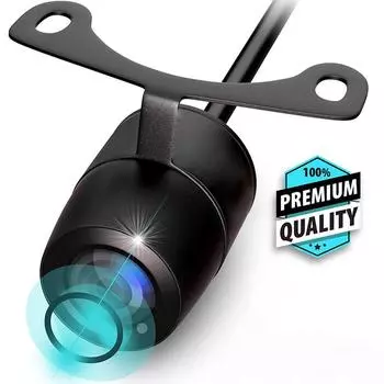 Dashcam rearview camera 5 hole car navigation butterfly reversing image infrared night vision waterproof