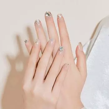 Dashing Diva Magic Press Nail Tip Crystal Drop, 1 комплект