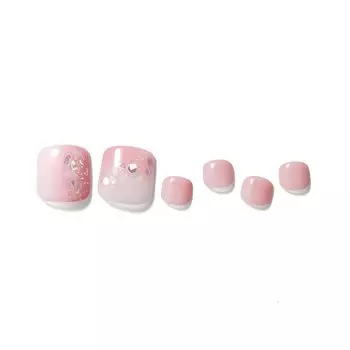 Dashing Diva Square Nail Tip Nail Seal Gel Nail Seal Gel Nail Color Gel False Nail Seal Foot Pedicure Magic Press Lucid Dream Pink Pedicure