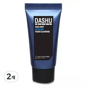 Dashu Aqua Deep Sea Water Foam Cleansing, 2 шт., 30 мл, лучшая мужская косметика Кореи